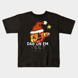 Jack O Lantern Yeet Dab Christmas Kids T-Shirt